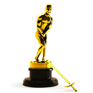 vicces Oscar-szobor